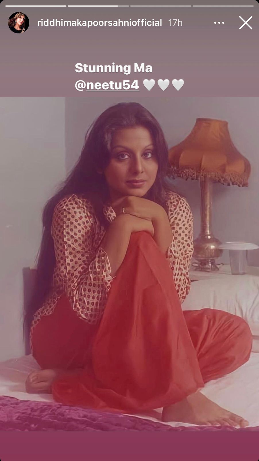Old picture of Neetu Kapoor